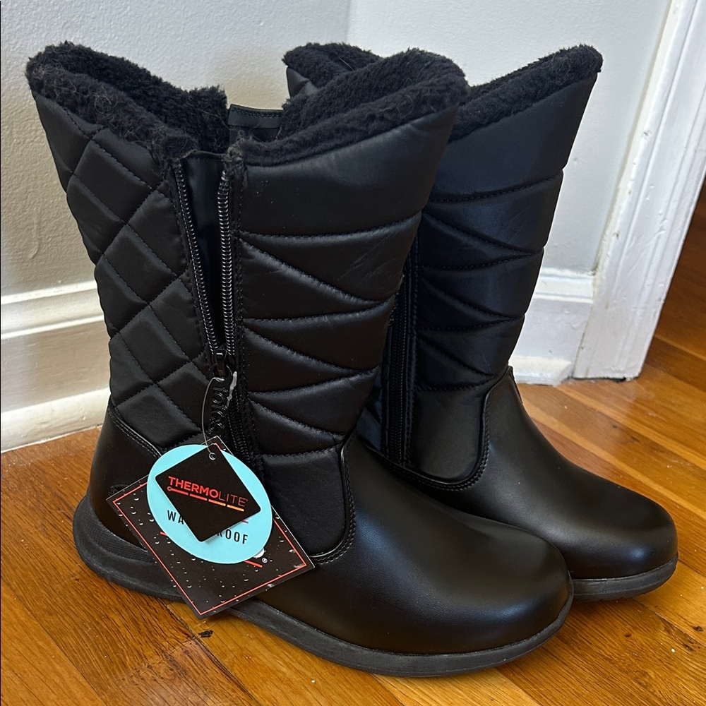 Women's Black Waterproof Totes Boots